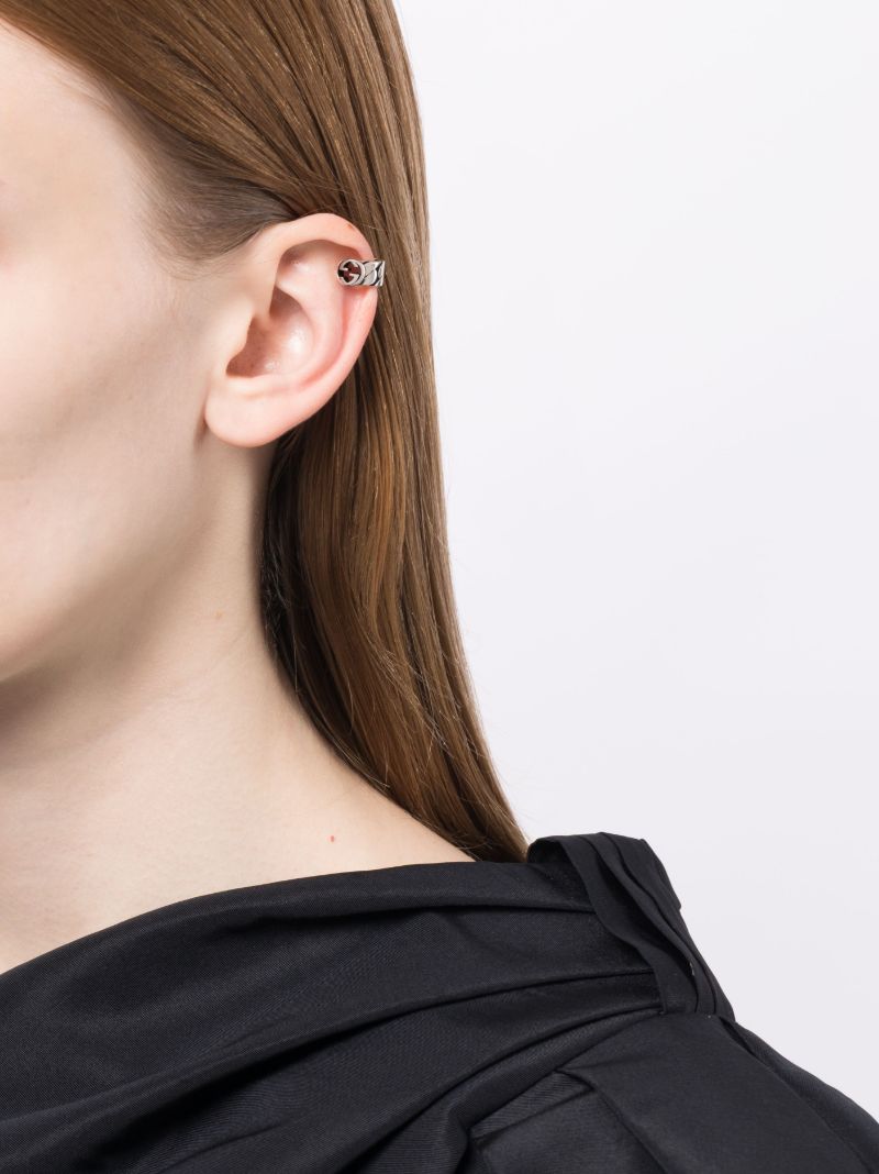 Sterling Silver Interlocking Ear Cuff