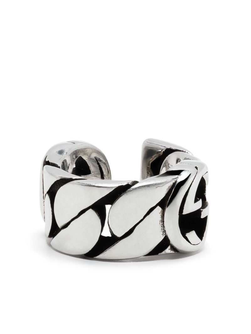 Sterling Silver Interlocking Ear Cuff
