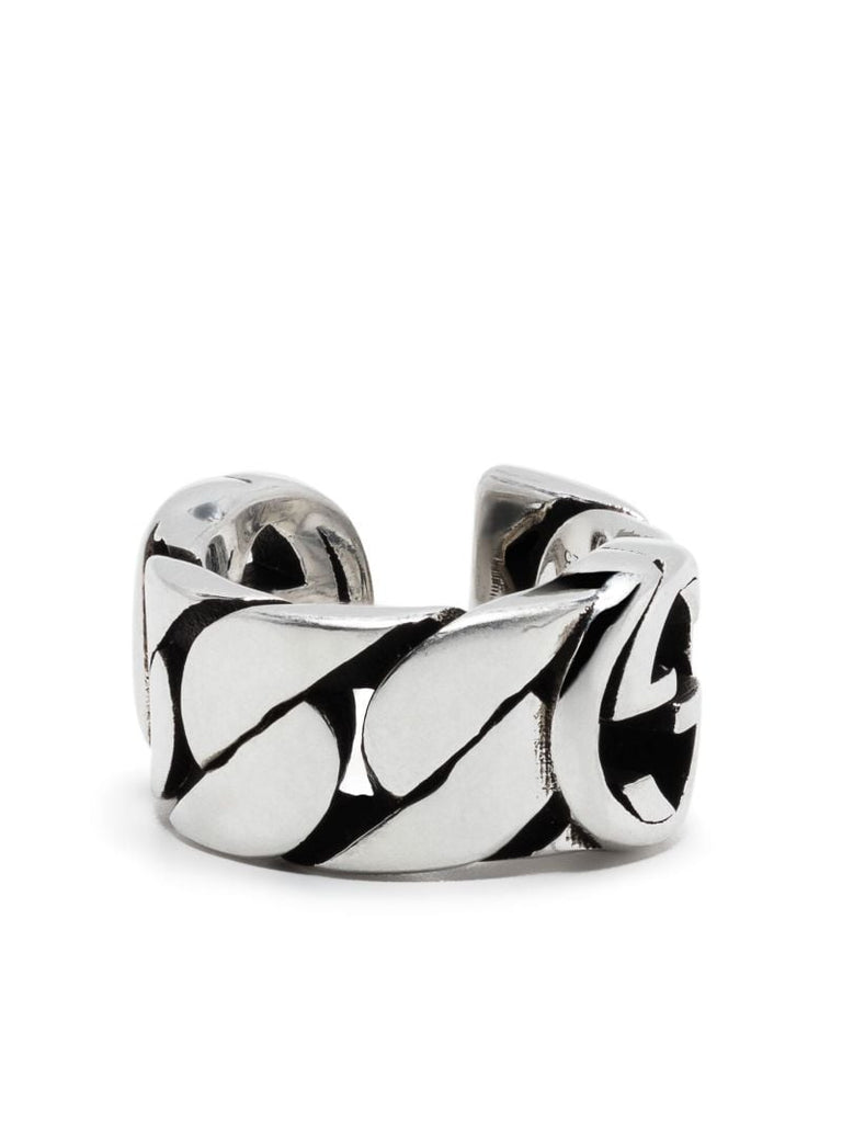 Sterling Silver Interlocking Ear Cuff
