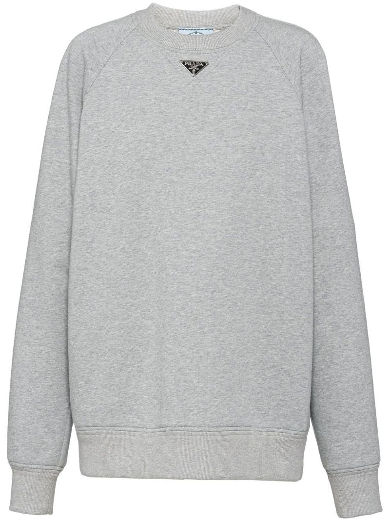 Grey Long Sleeved Cotton Sweatshirt