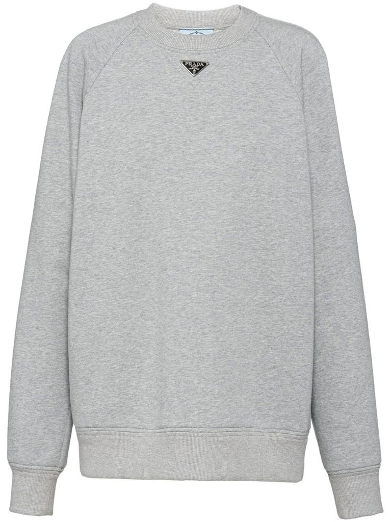 Grey Long Sleeved Cotton Sweatshirt