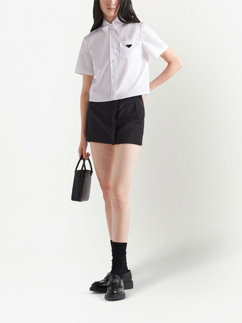 Black Mohair Mini Skirt