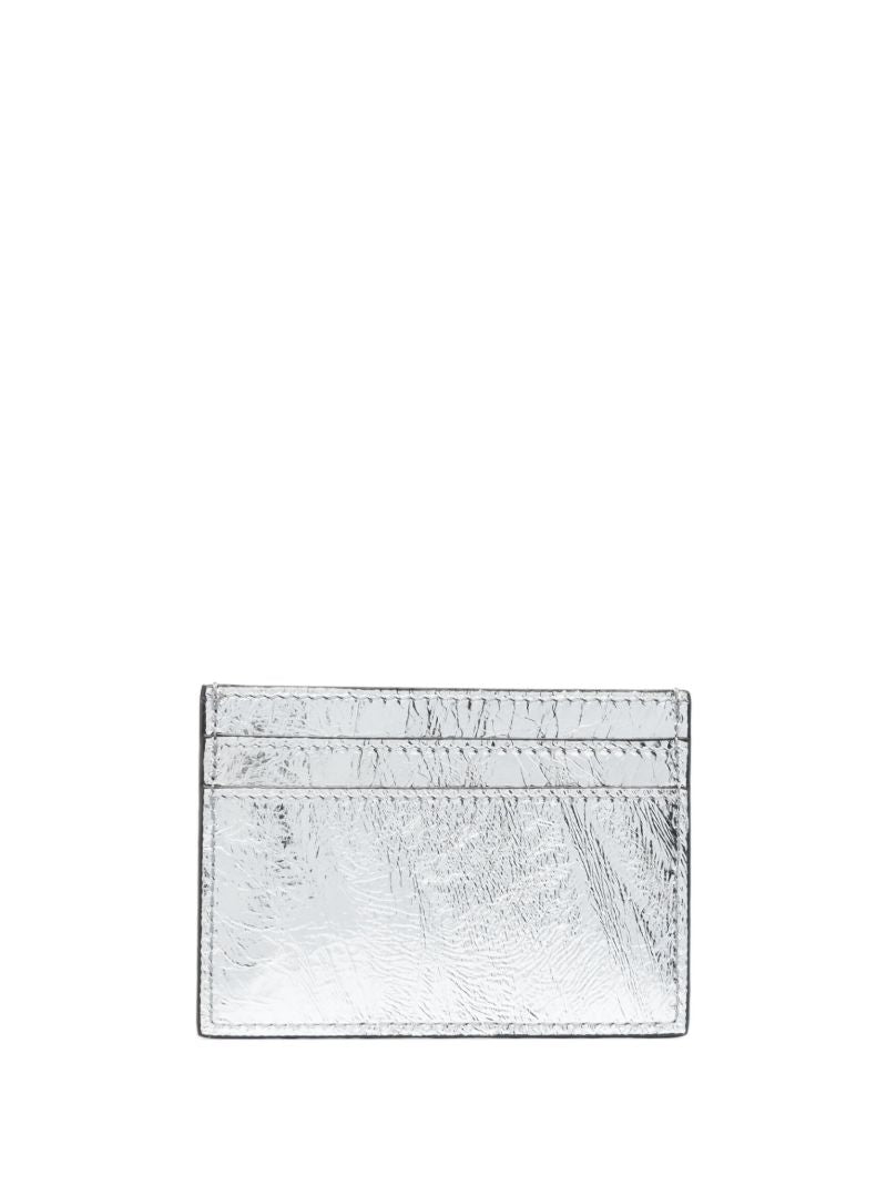 Silver La Medusa Leather Cardholder