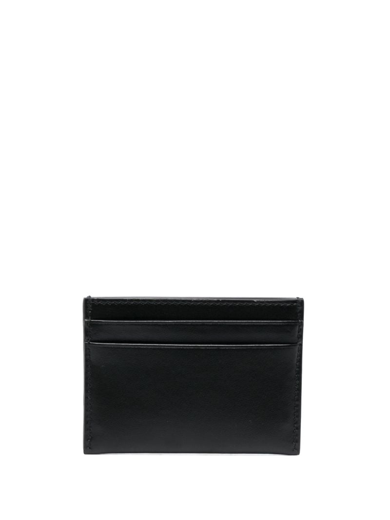 Black Emblem Leather Card Holder