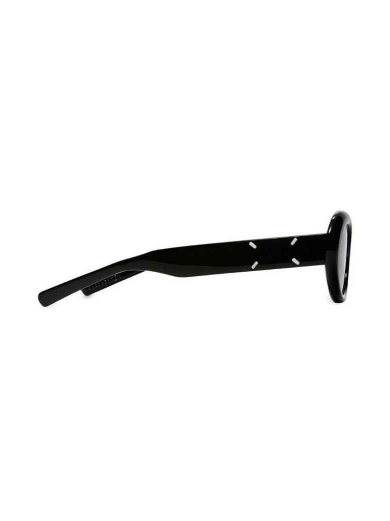 X Maison Margiela Black Oval Sunglasses