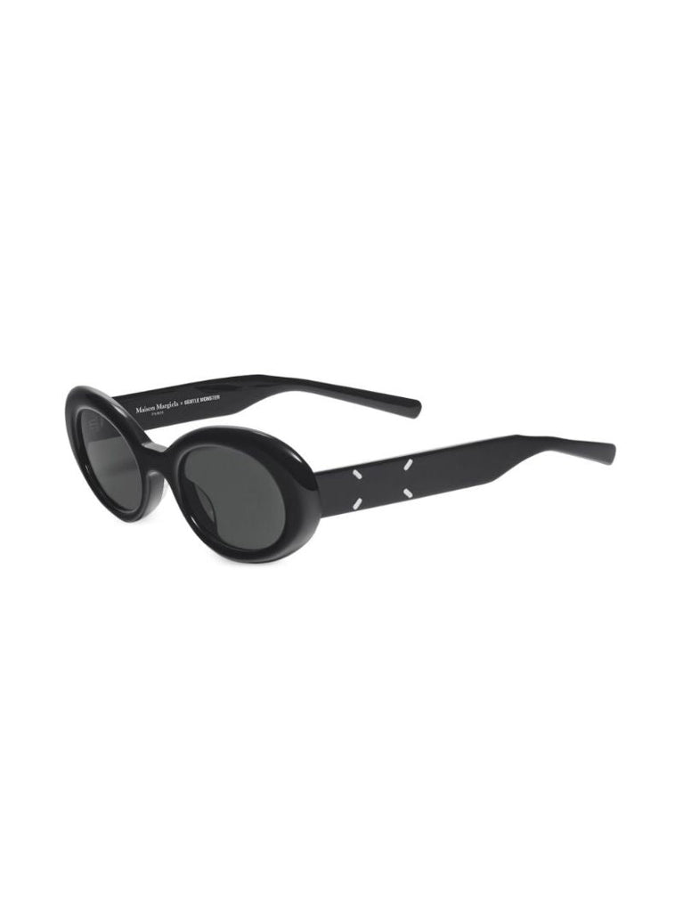 X Maison Margiela Black Oval Sunglasses