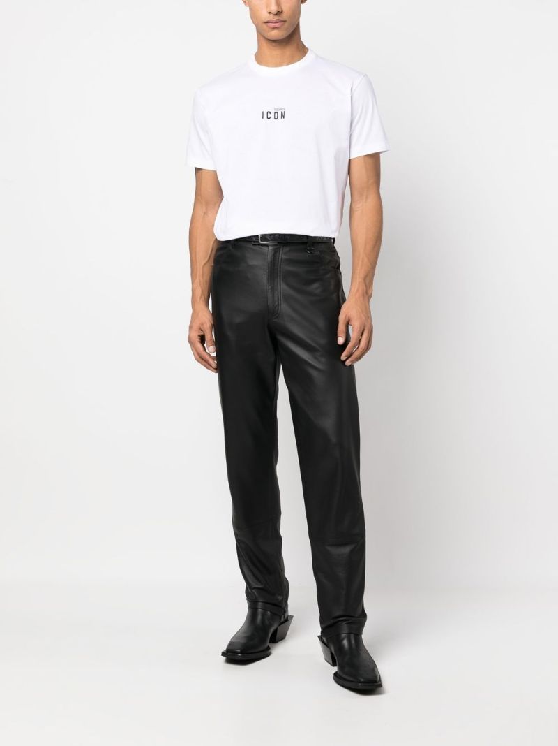 White Icon Print T-shirt