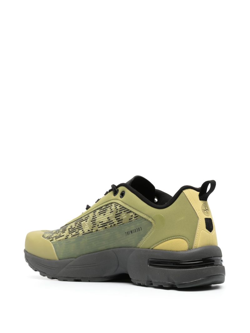 Green S0303 Logo Print Sneakers