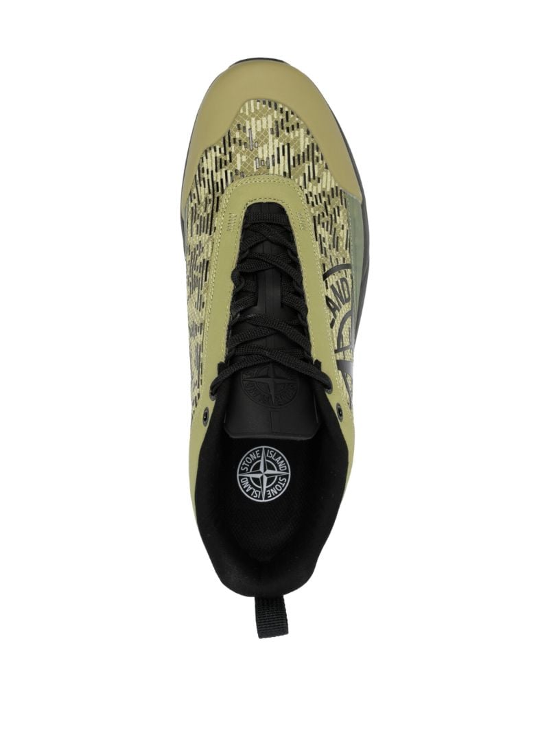 Green S0303 Logo Print Sneakers