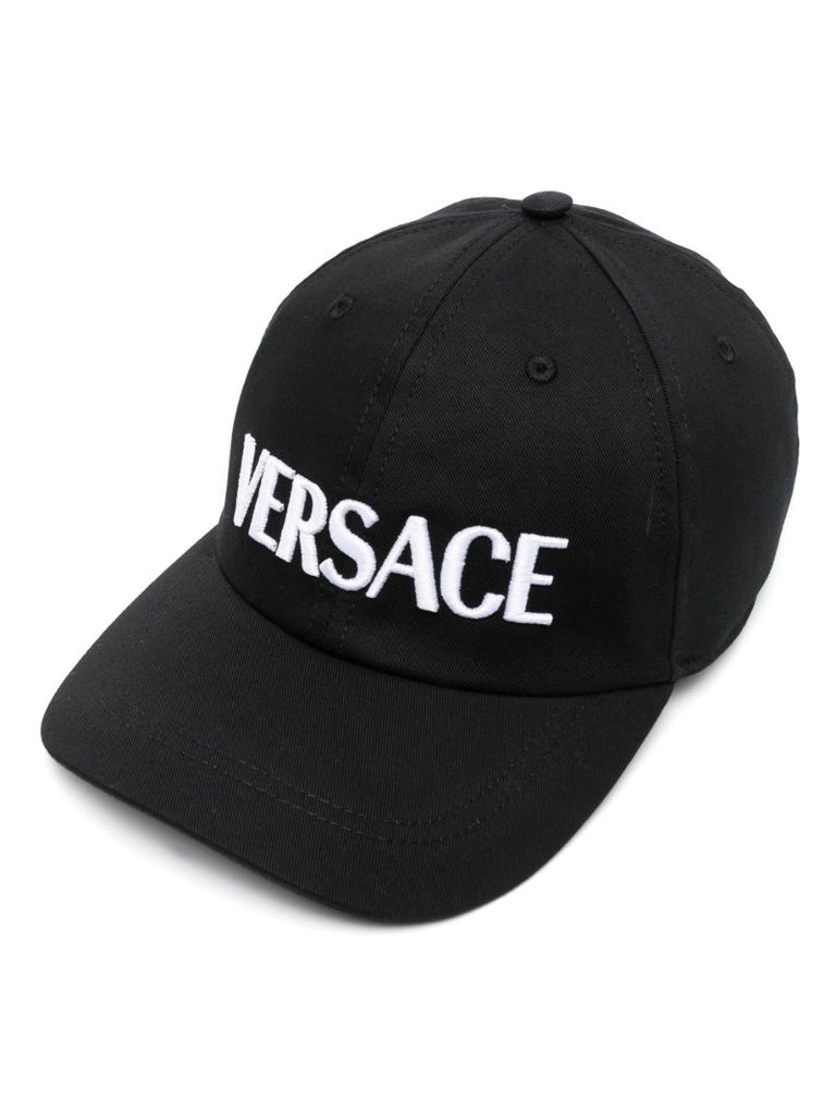 Black Logo Embroidered Cap