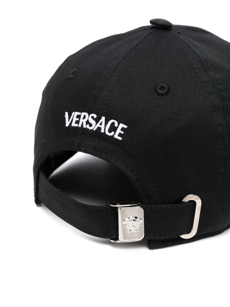 Black Logo Embroidered Cap