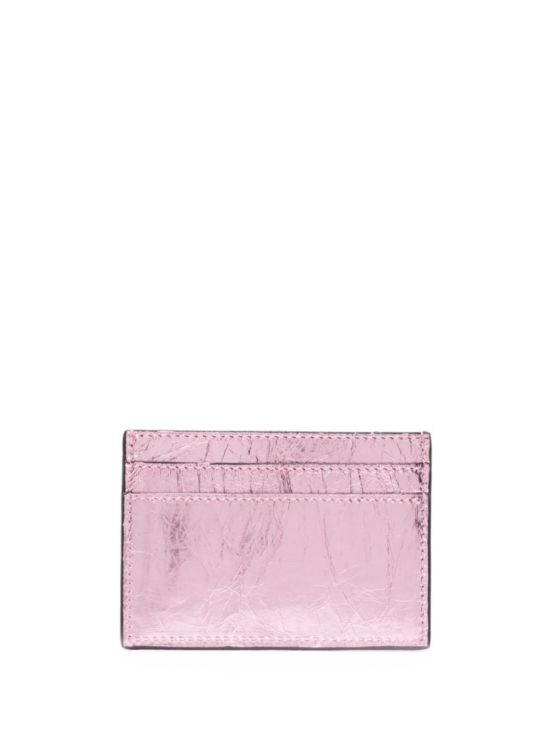 Pink La Medusa Leather Card Holder