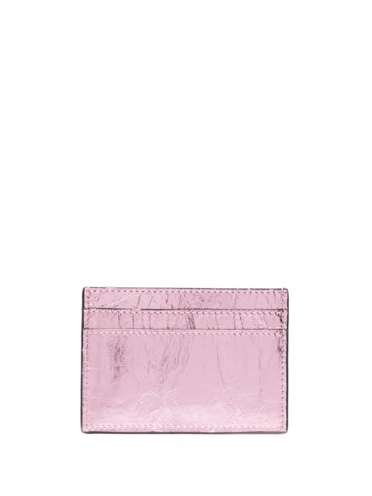 Pink La Medusa Leather Card Holder