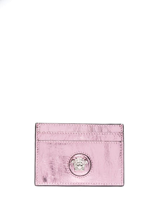 Pink La Medusa Leather Card Holder