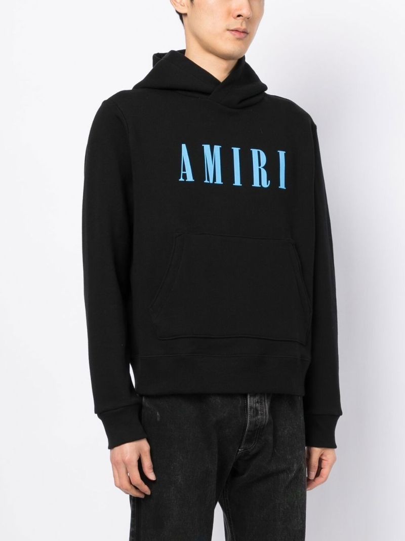 Black Logo Print Hoodie