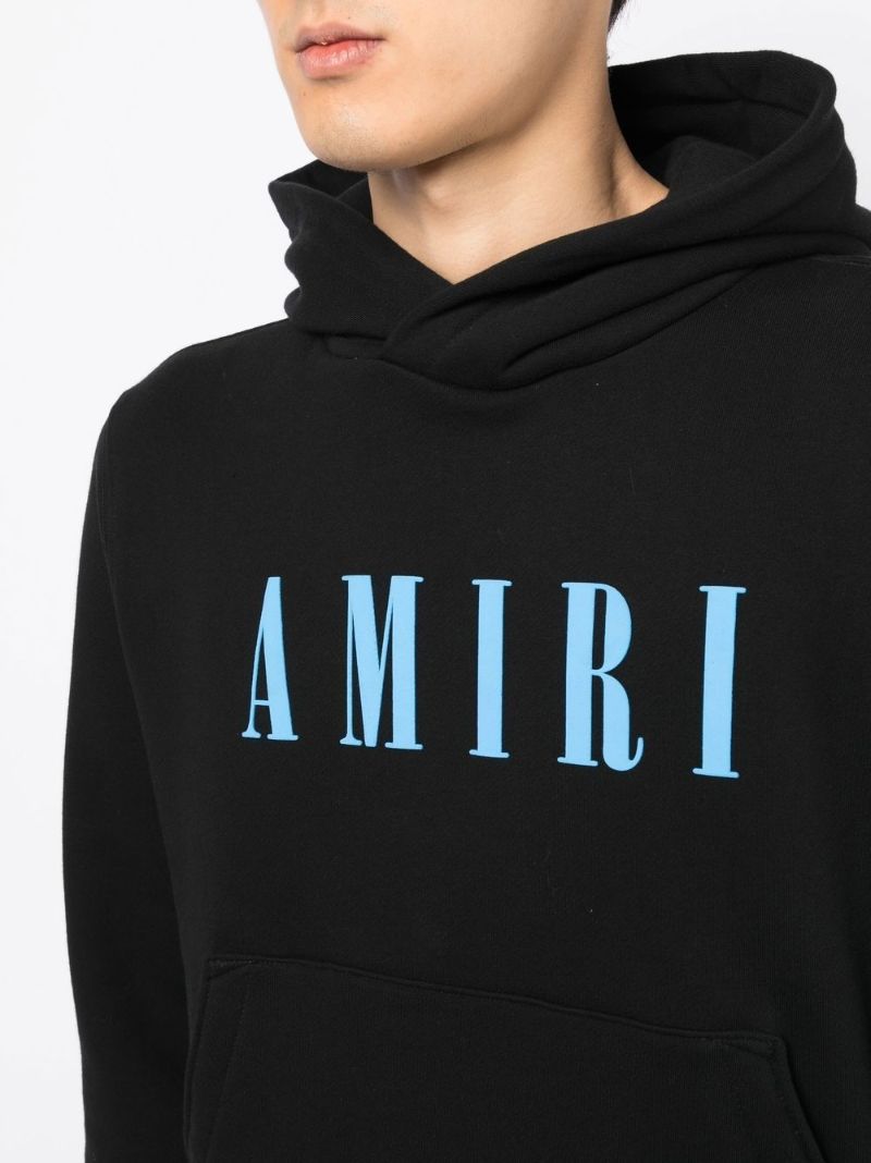 Black Logo Print Hoodie