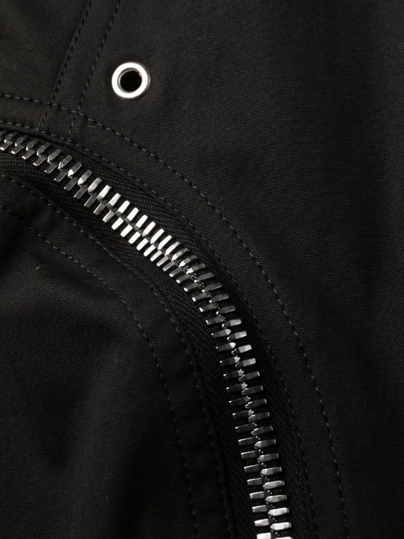 Black Bauhaus Cotton Cargo Trousers