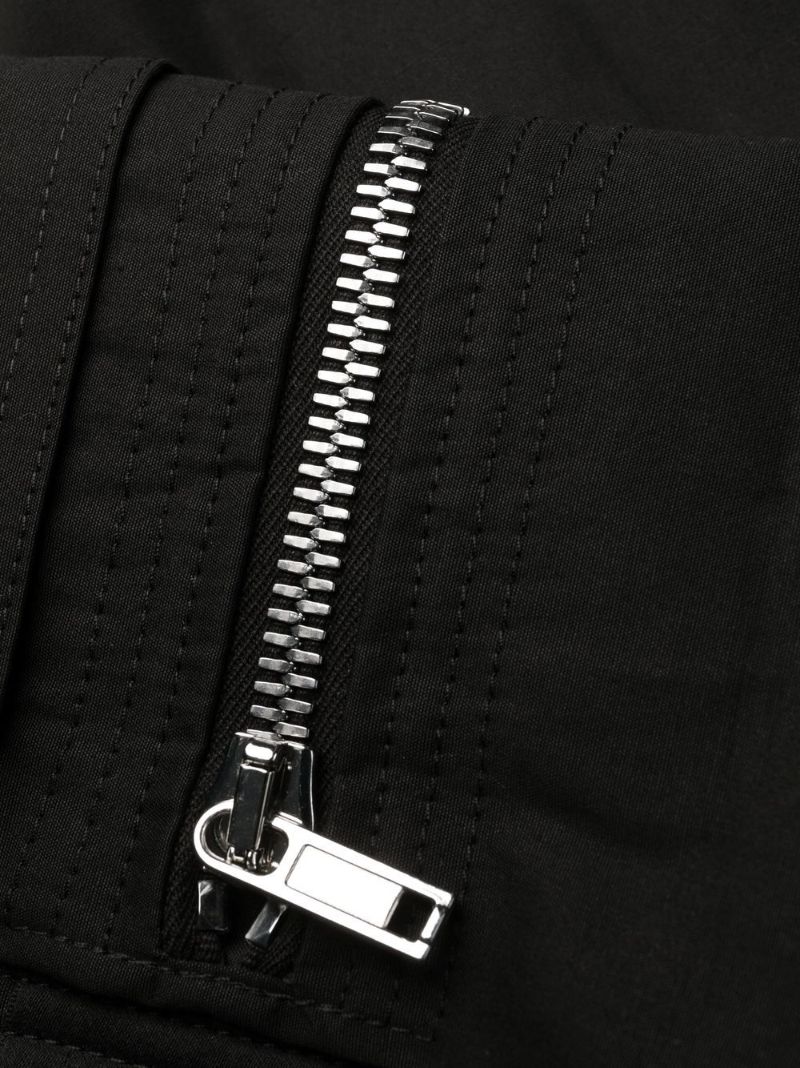 Black Mastodon Cotton Cargo Trousers