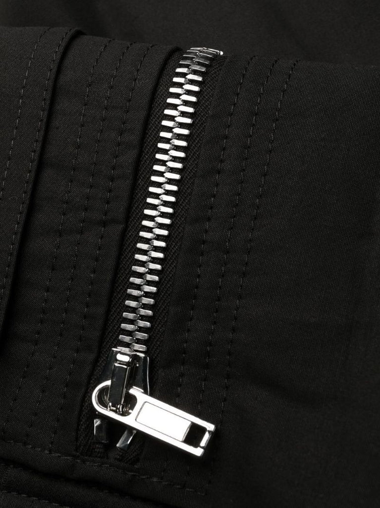 Black Mastodon Cotton Cargo Trousers