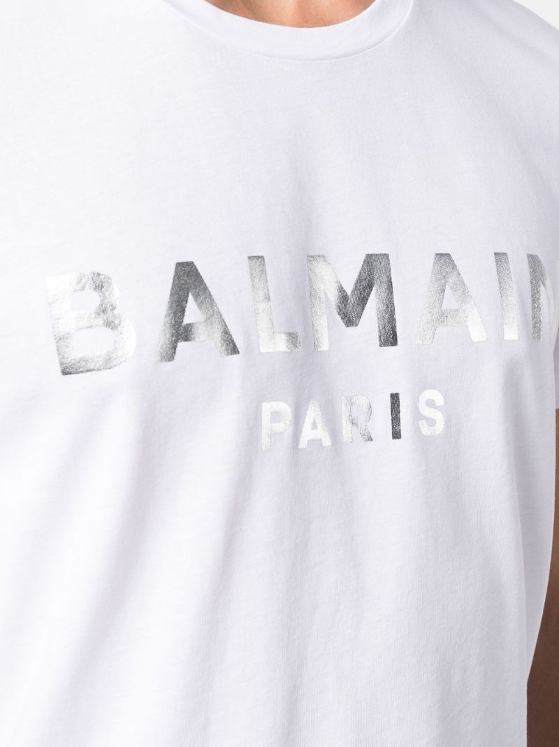 White Logo Cotton T-shirt
