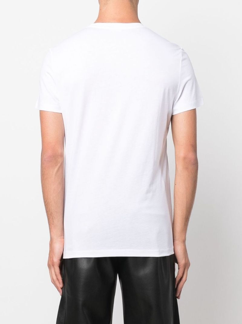 White Logo Cotton T-shirt