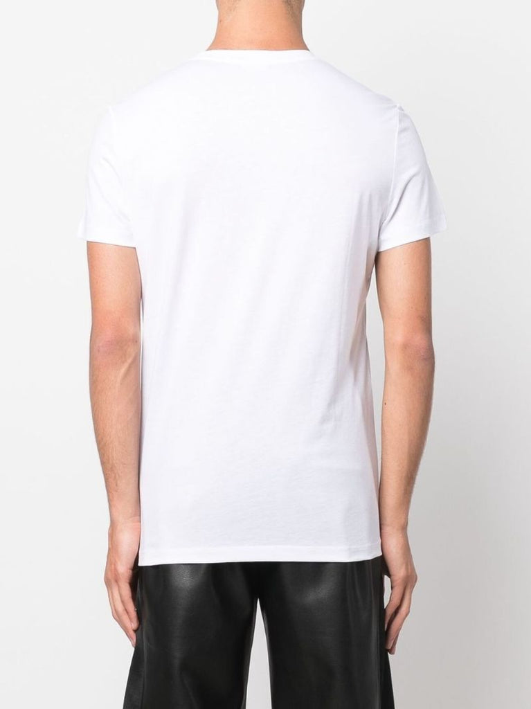 White Logo Cotton T-shirt