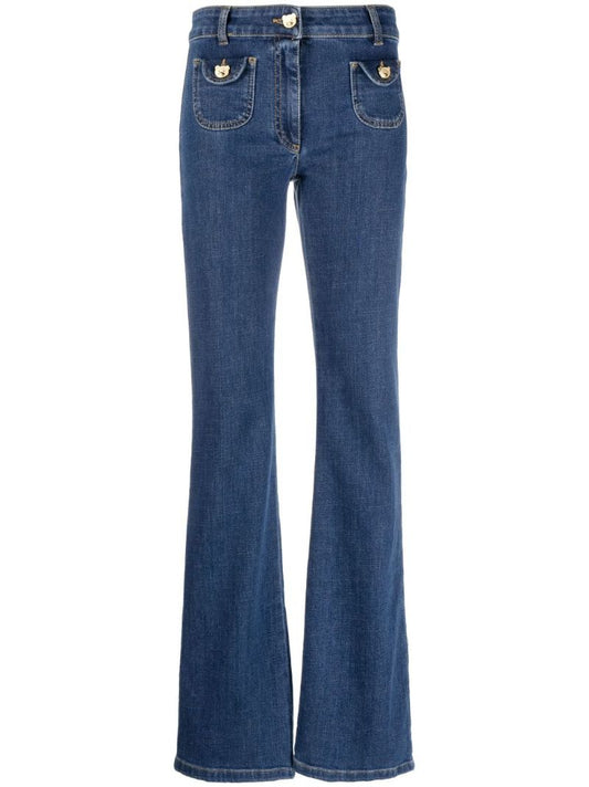 Blue Teddy Flared Jeans