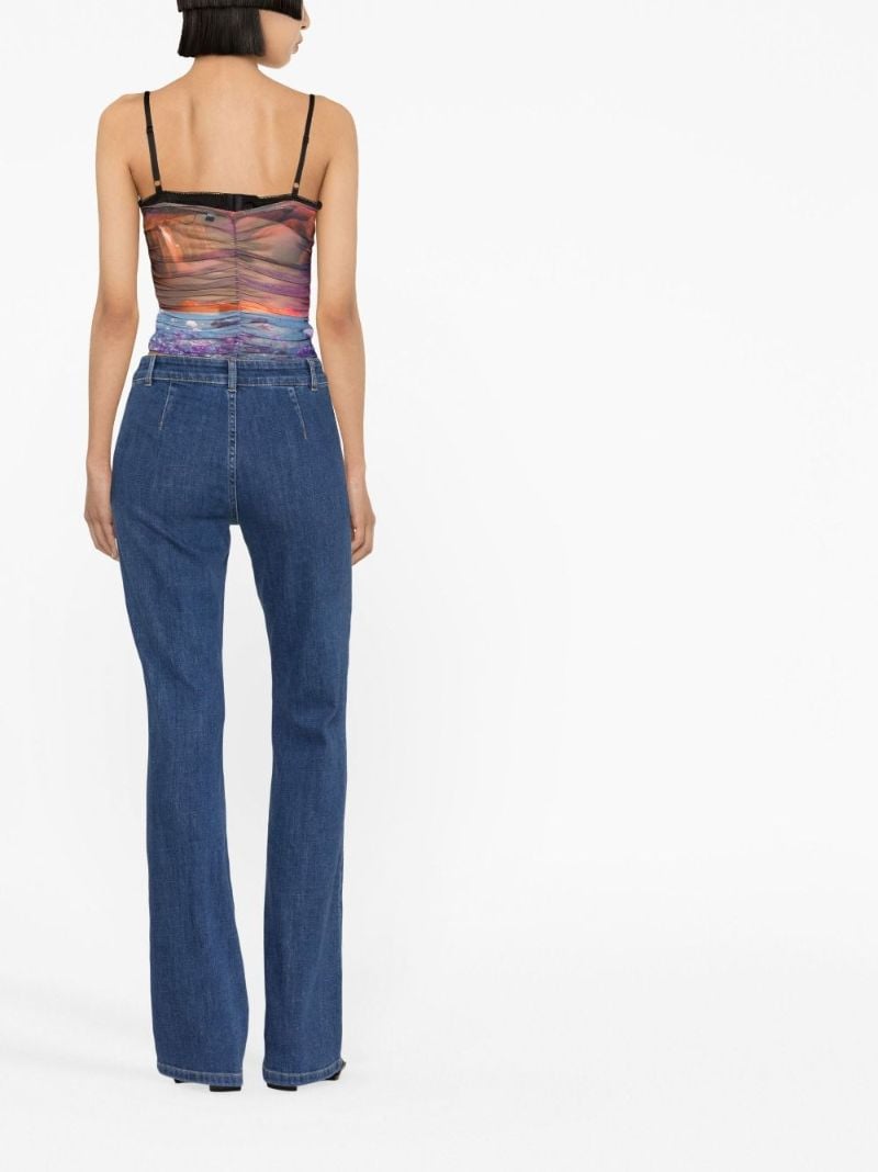 Blue Teddy Flared Jeans