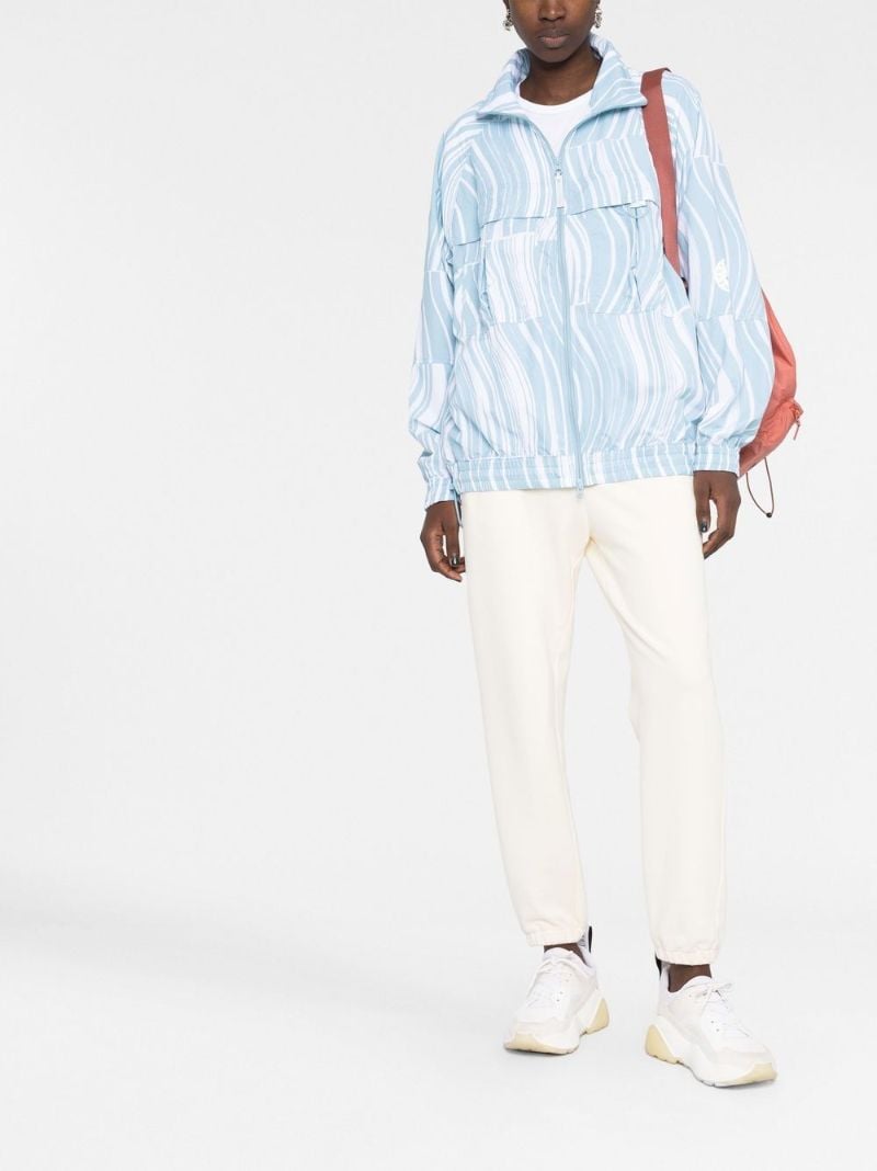 Blue Truecasuals Abstract Print Jacket