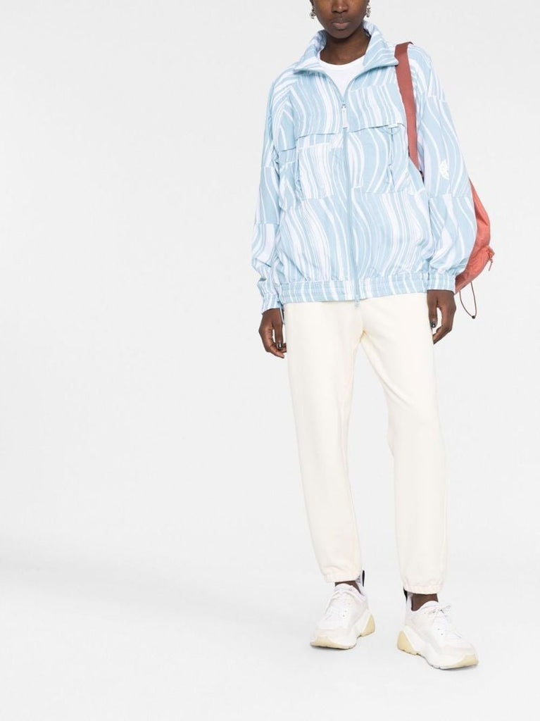 Blue Truecasuals Abstract Print Jacket