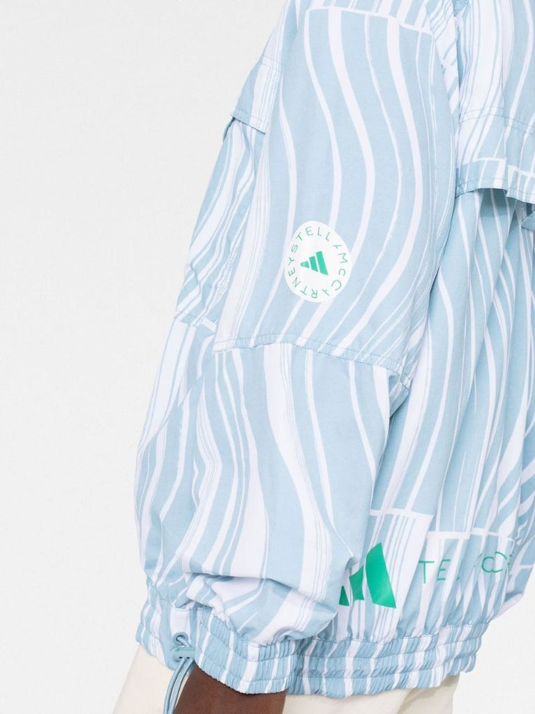 Blue Truecasuals Abstract Print Jacket