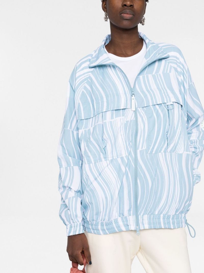 Blue Truecasuals Abstract Print Jacket