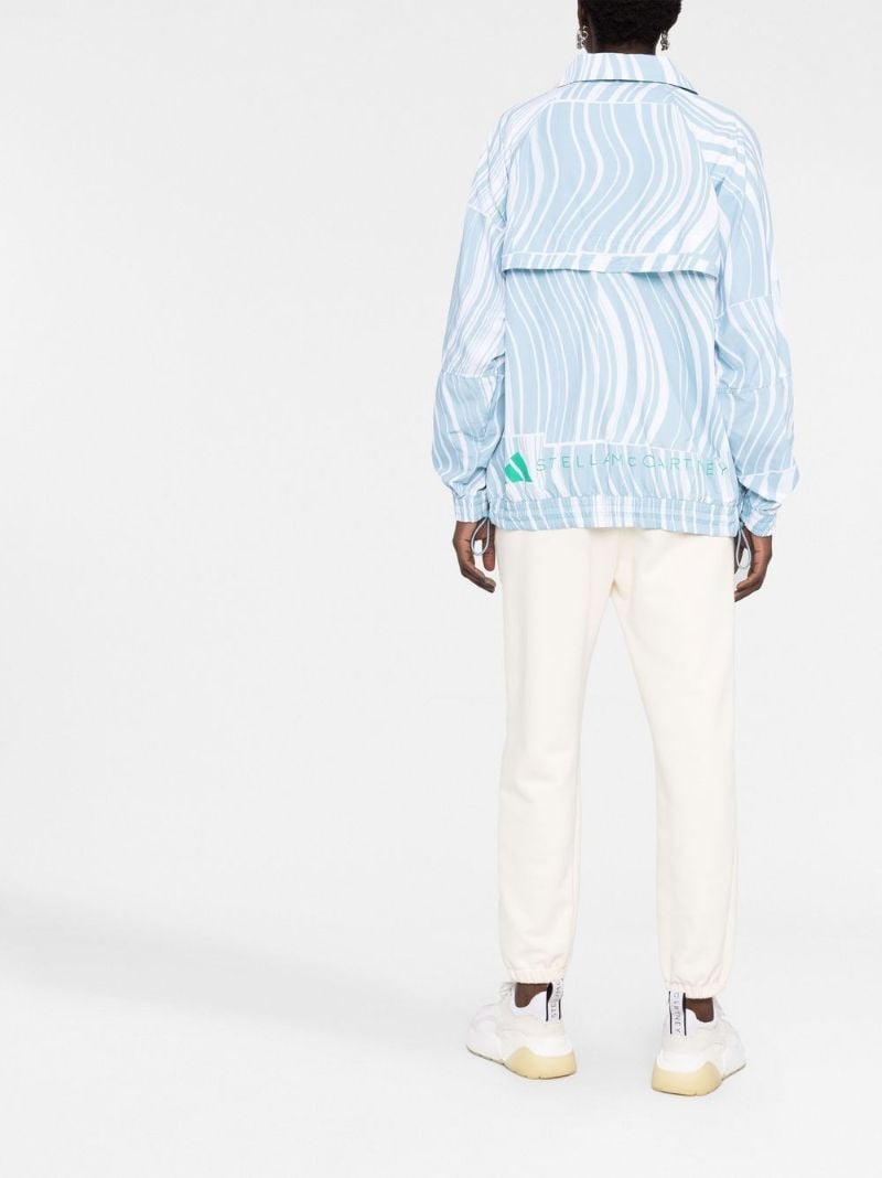 Blue Truecasuals Abstract Print Jacket