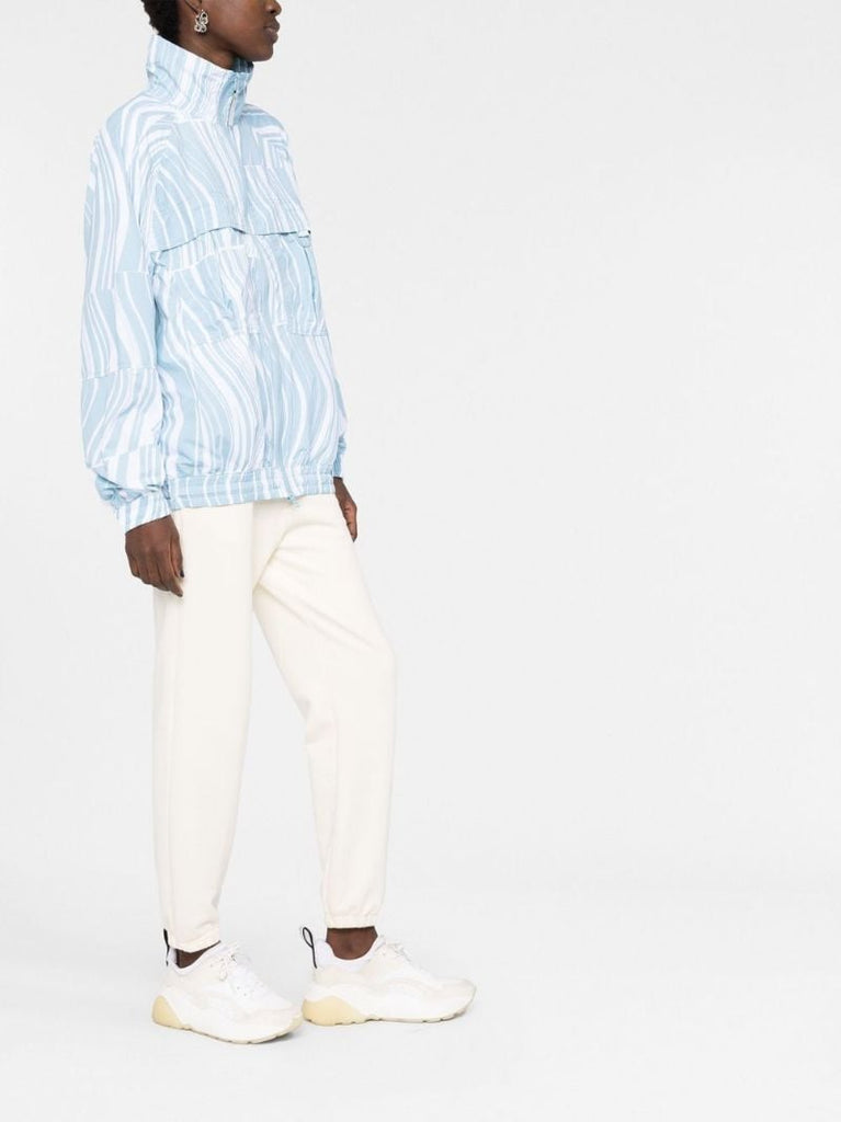 Blue Truecasuals Abstract Print Jacket