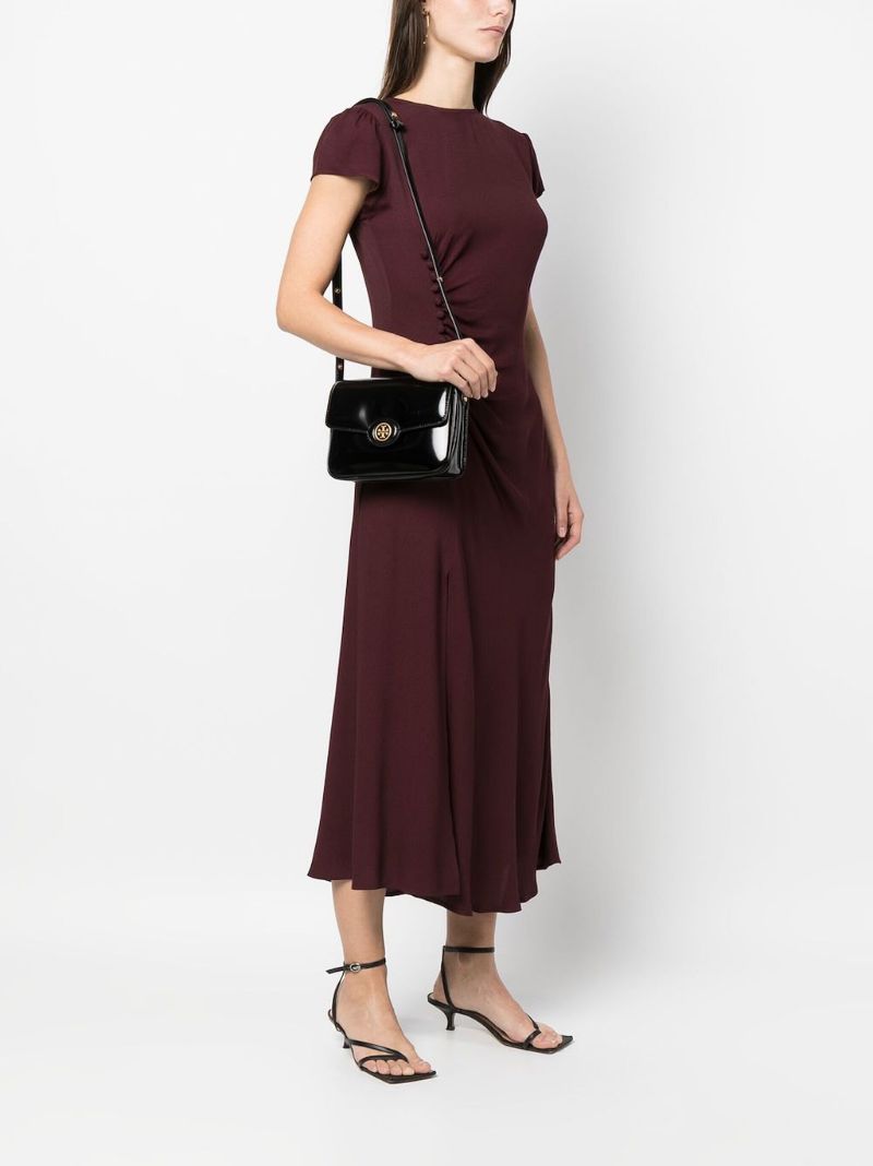 Black Robinson Leather Shoulder Bag