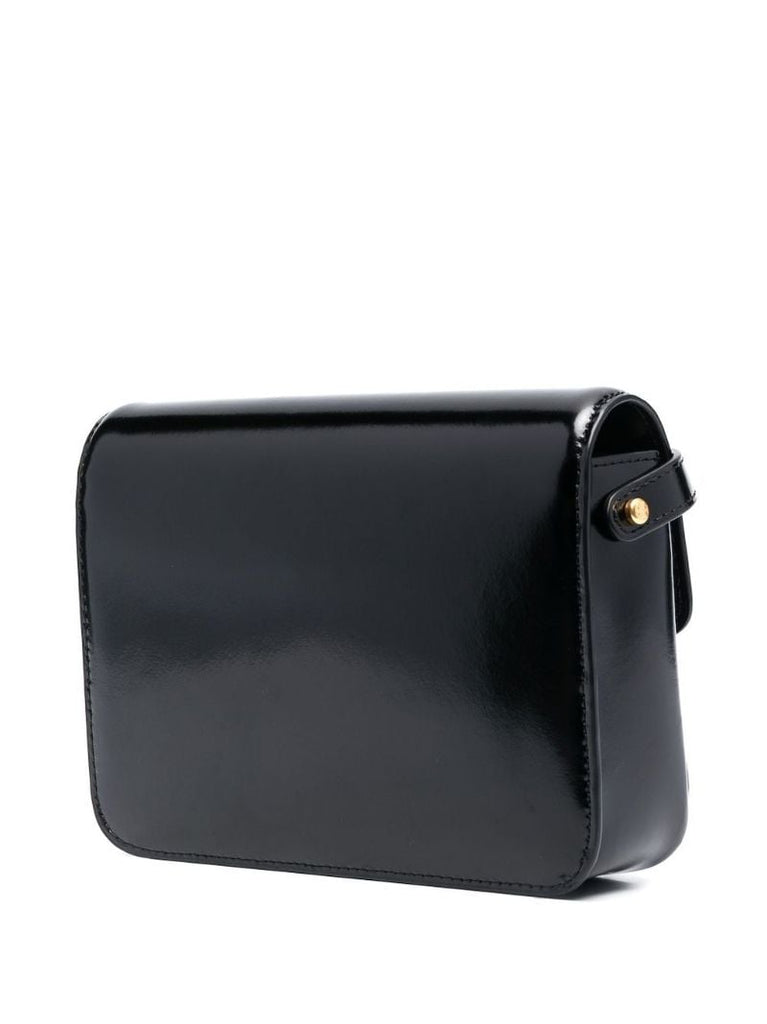 Black Robinson Leather Shoulder Bag