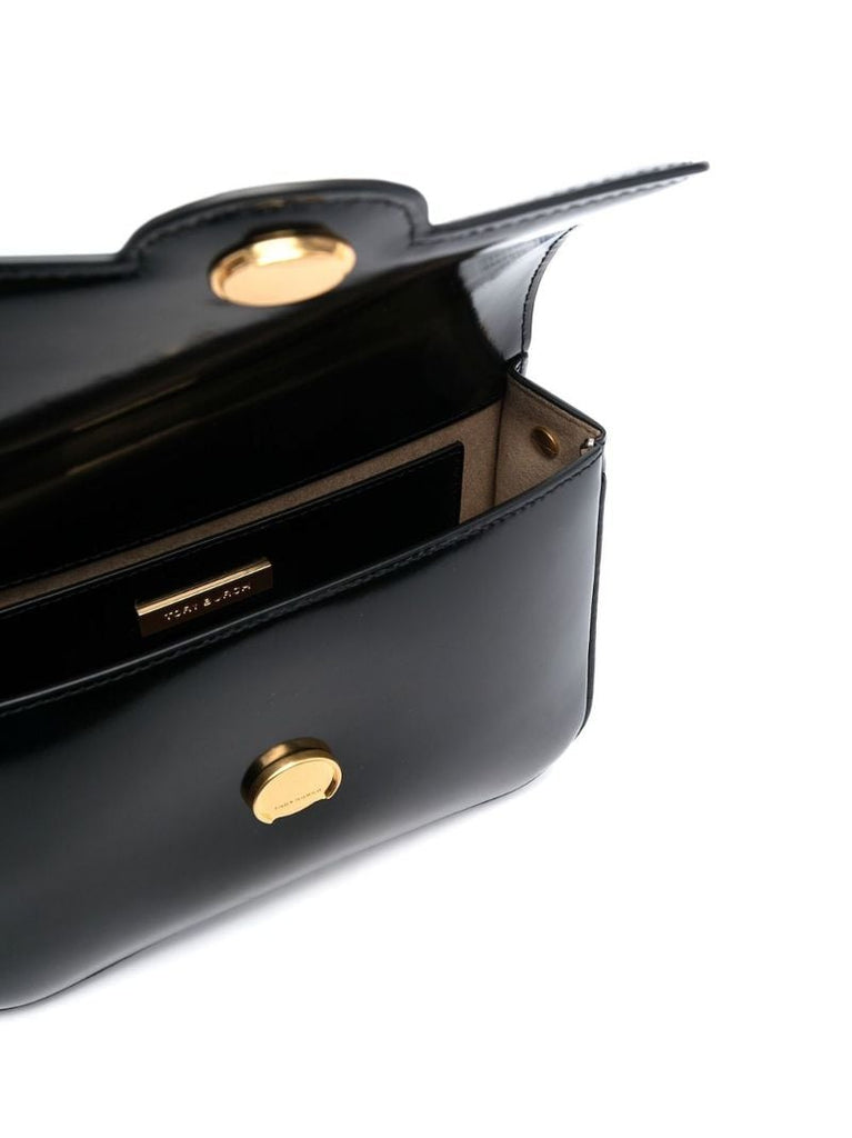 Black Robinson Leather Shoulder Bag