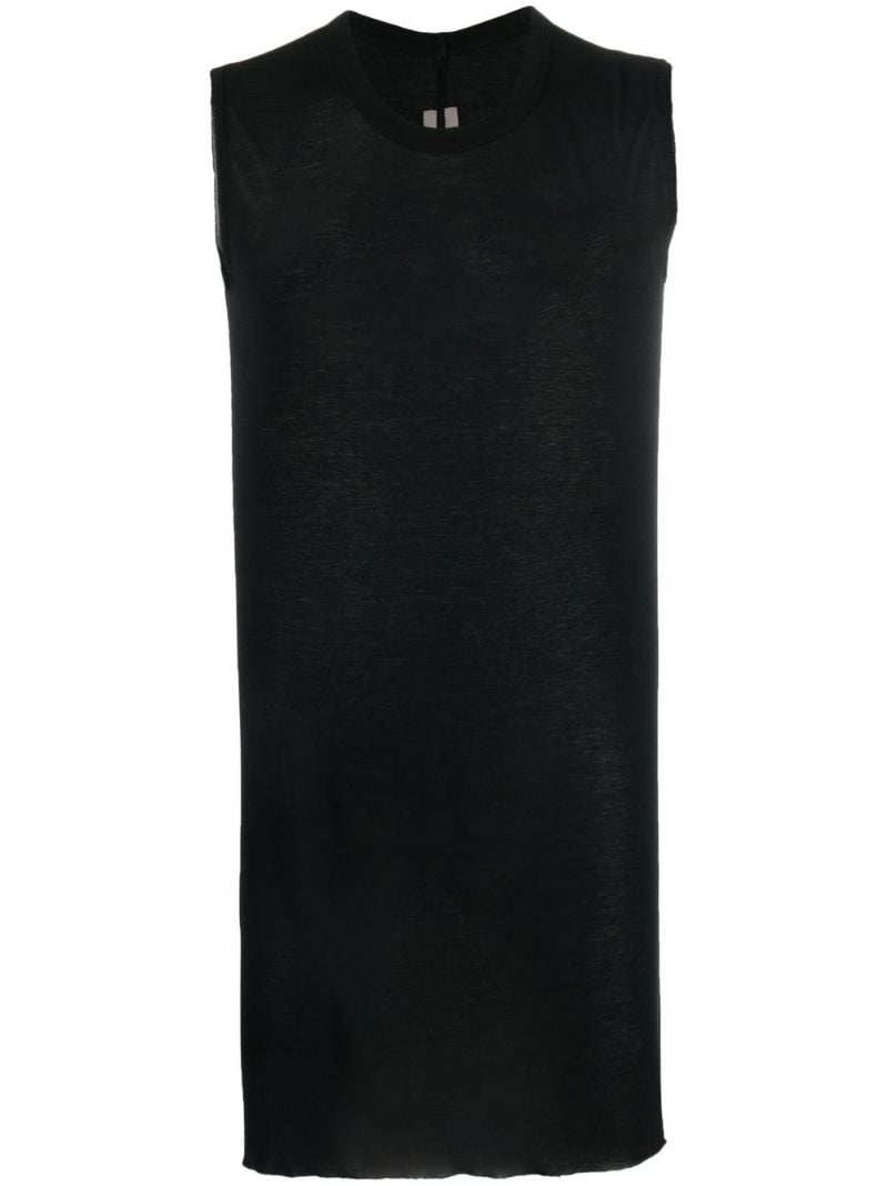 Black Longline Tank Top