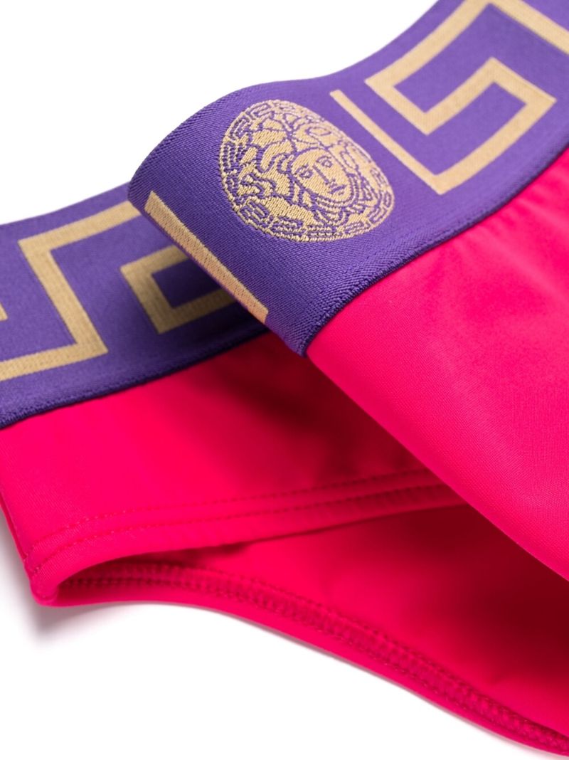 Pink Greca Key Bikini Bottoms