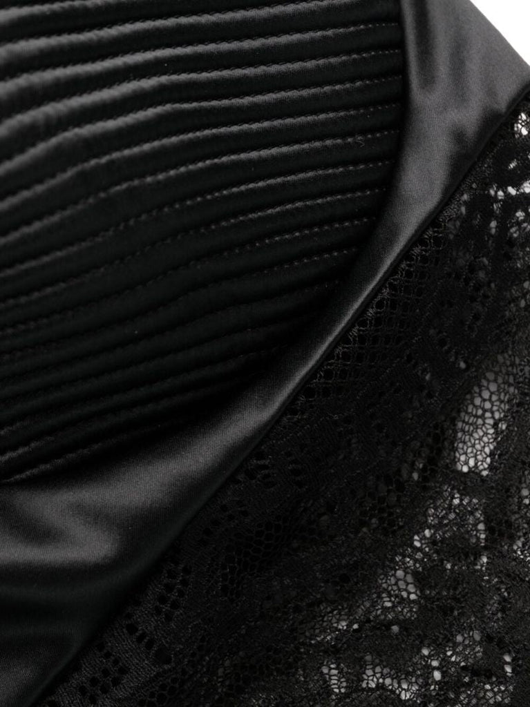 Black Greca Lace Bralette Top