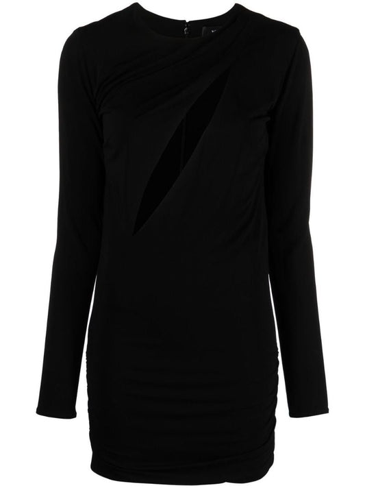 Black Cut-out Detail Mini Dress