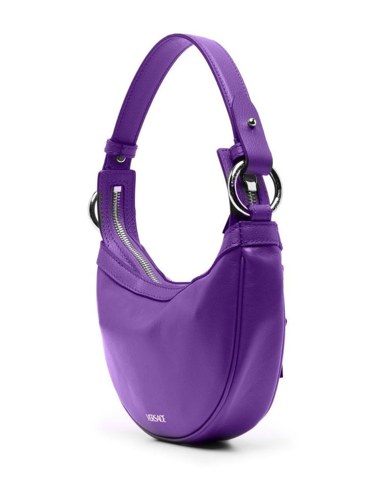 Purple Repeat Mini Leather Shoulder Bag