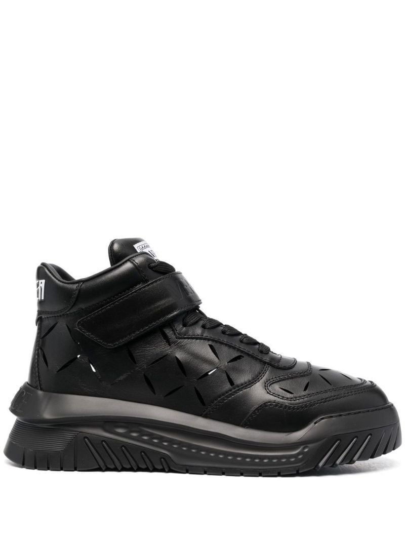 Black Slashed Odissea High-top Sneakers