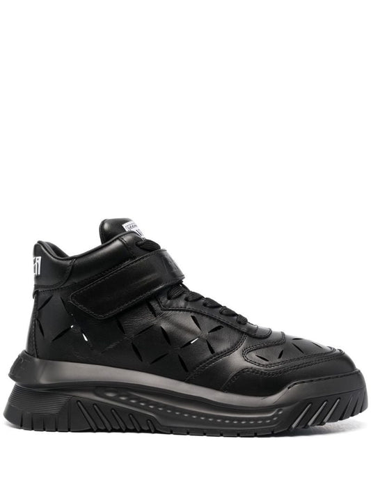 Black Slashed Odissea High-top Sneakers