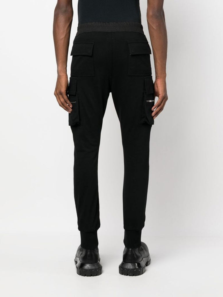 Black Cotton Cargo Trousers