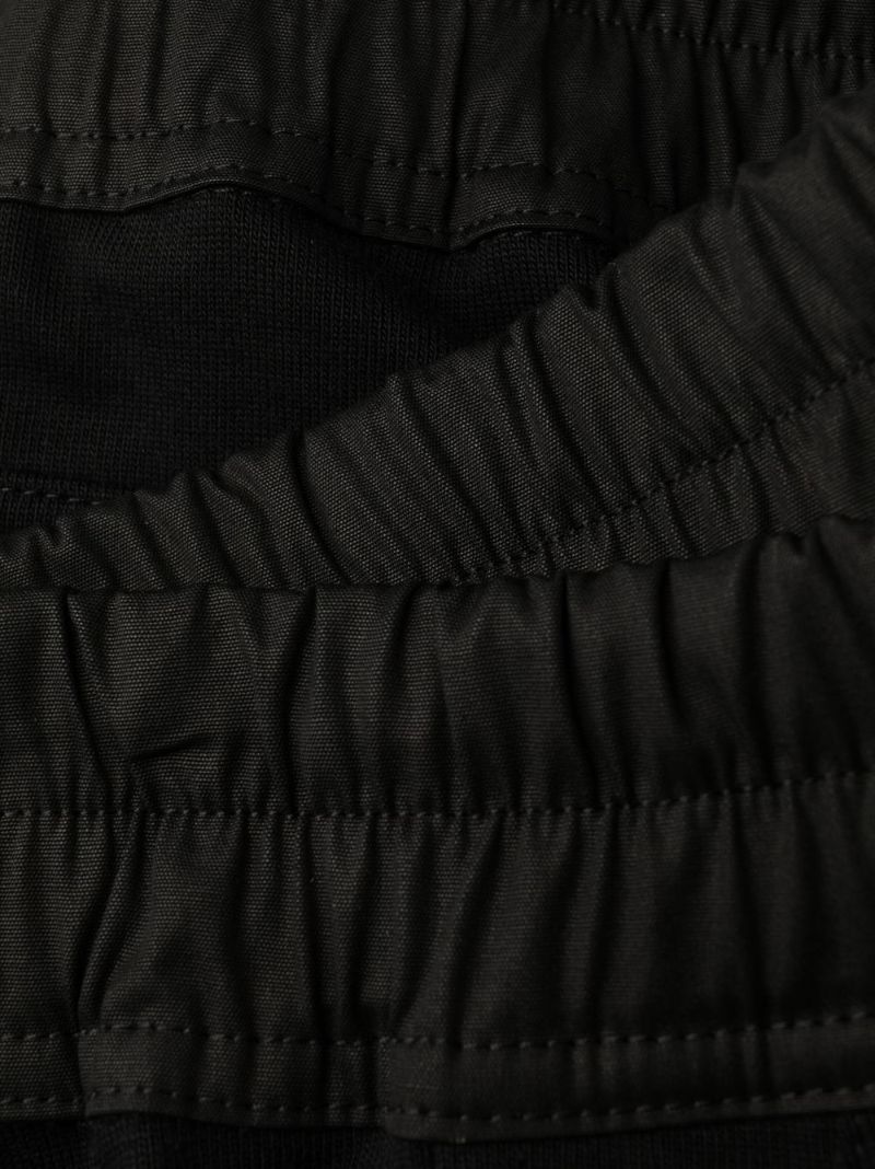 Black Cotton Cargo Trousers