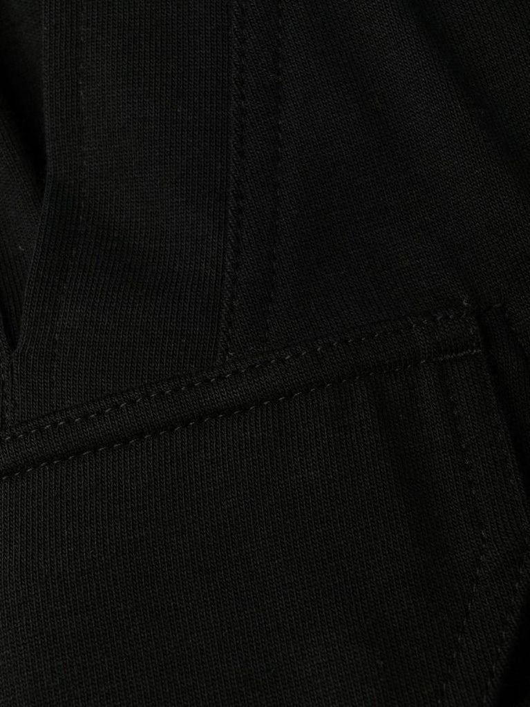 Black Cotton Cargo Trousers