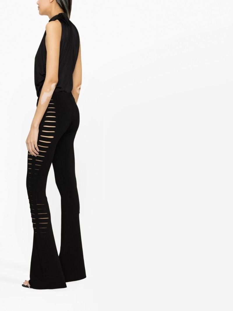 Black Cut-out Halterneck Top