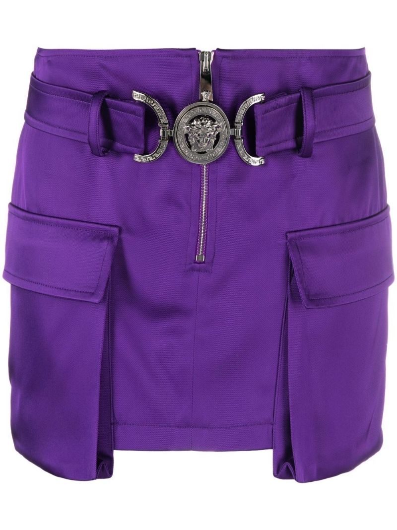 Purple Medusa Bigger Cargo Mini Skirt