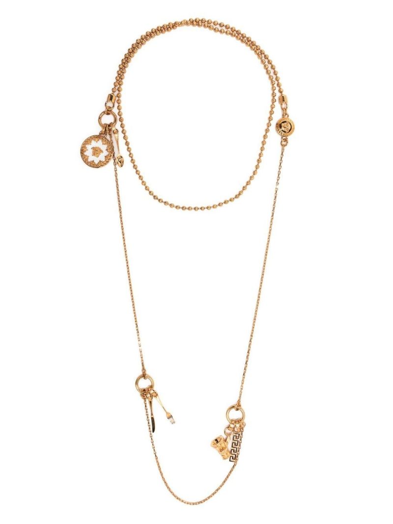 Gold-tone Medusa Necklace